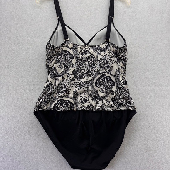 Lauren Ralph Lauren Tank One Piece Swimsuit Floral Tummy Control Size‎ 14 - Picture 9 of 14